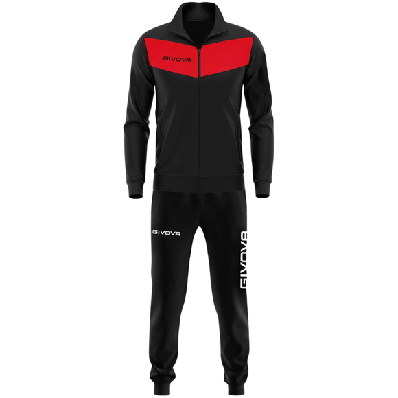 Dres Givova Tuta Visa Black czarno-czerwony TR018 1012B