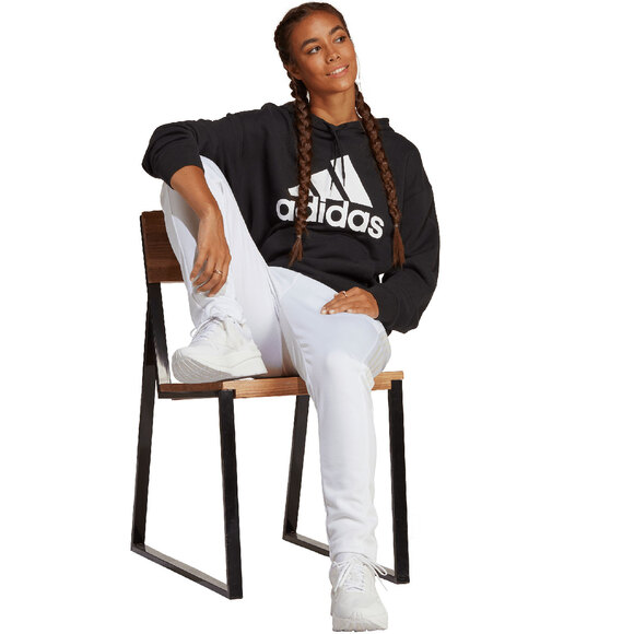 Bluza damska adidas Essentials Big Logo Oversized French Terry Hoodie czarna HR4934