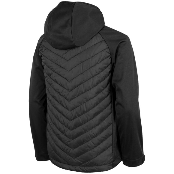 Kurtka softshell dla chłopca 4F głęboka czerń HJZ22 JSFM002 20S