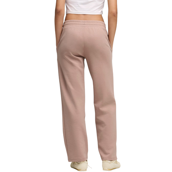 Spodnie damskie Puma ESS Elevated Straight Leg pastelowy róż 691817 88