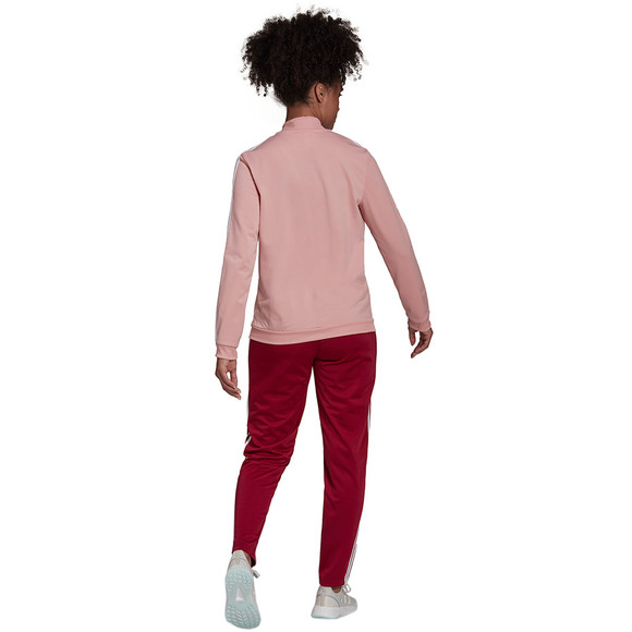 Dres damski adidas Essentials 3-Stripes Track Suit różowy HD4301