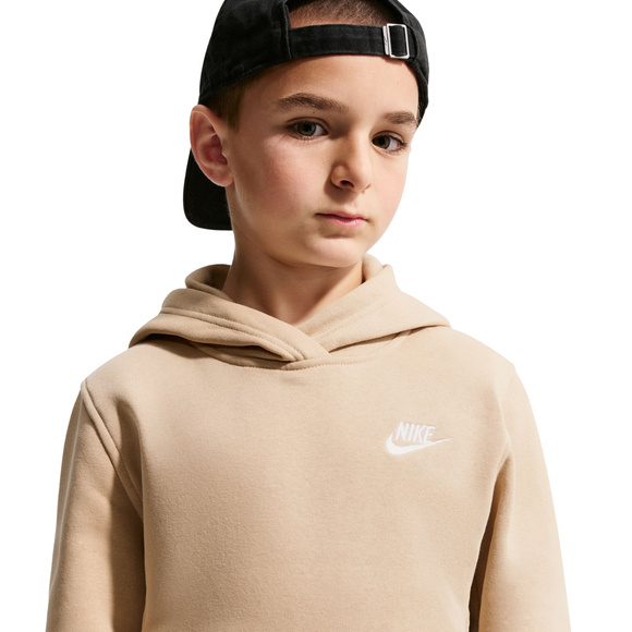 Bluza dla dzieci Nike Sportswear Club Fleece beżowa FD3000 286