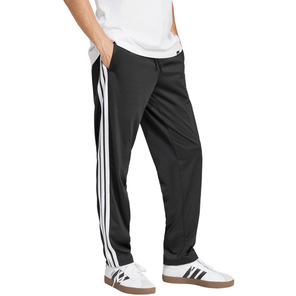 Spodnie męskie adidas 3-Stripes Tricot Regular-Fit Open Hem czarne JI8802