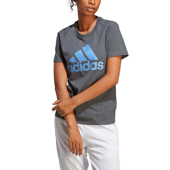 Koszulka damska adidas Loungewear Essentials Logo Tee szara IC0634