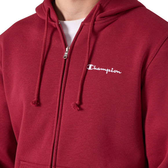 Bluza męska Champion Hooded Full Zip Sweatshirt czerwona 221794 RS508