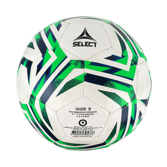 Piłka nożna Select Classic v25 biało-zielona 18862