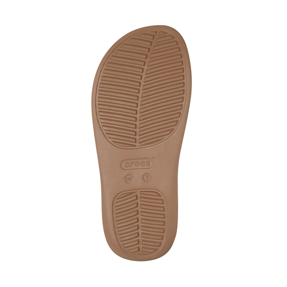 Klapki damskie Crocs Getaway Platform Flip brązowe 209410 2JJ