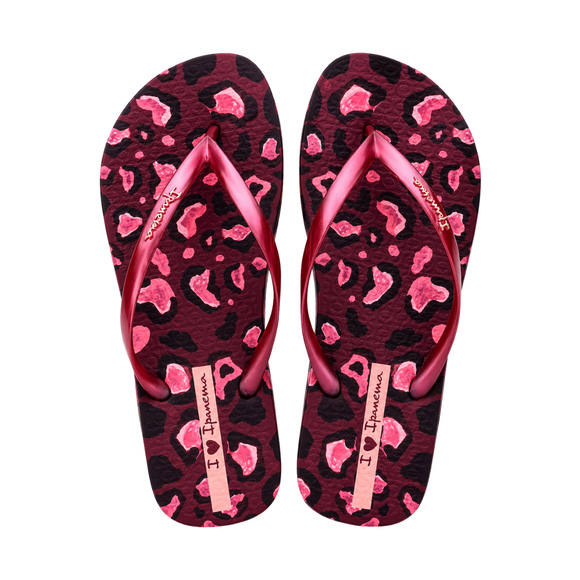 Klapki damskie Ipanema Animal Print różowe 83846-BP657