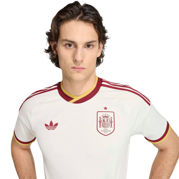 Koszulka męska adidas Spain 26 Away Jersey kremowa JN4397