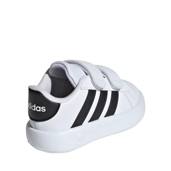 Buty dla dzieci adidas Grand Court 2.0 biało-czarne ID5271