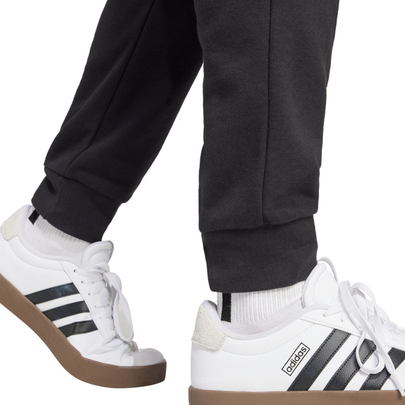 Spodnie męskie adidas Essentials Feel Cozy French Terry czarne JE3854
