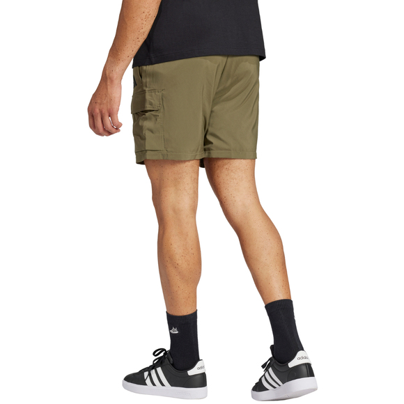 Spodenki męskie adidas Essentials Small Logo Cargo Chelsea oliwkowe JD1827 