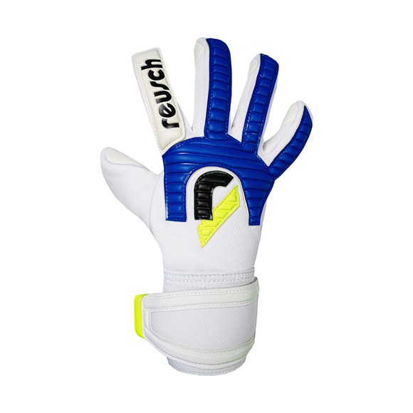 Rękawice bramkarskie Reusch Legacy '86 Advance biało-niebieskie 5670206 1089