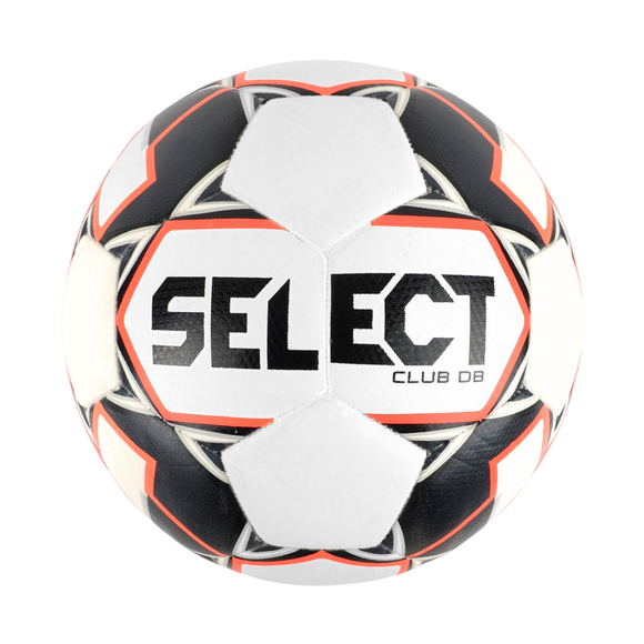 Piłka nożna Select Club DB biało-czarno-pomarańczowa 18731