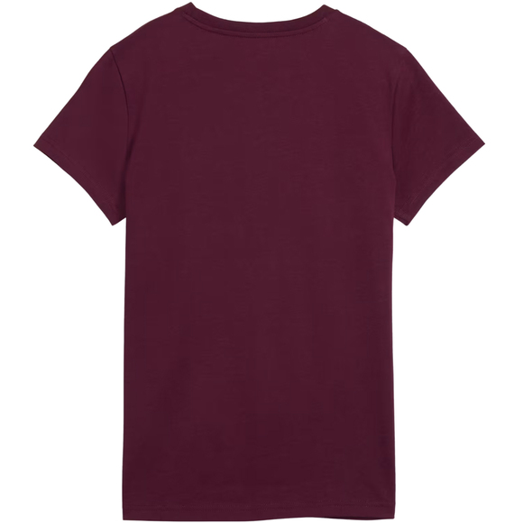 Koszulka damska Puma Ess Centered Cat Logo Tee burgundowa 692916 24