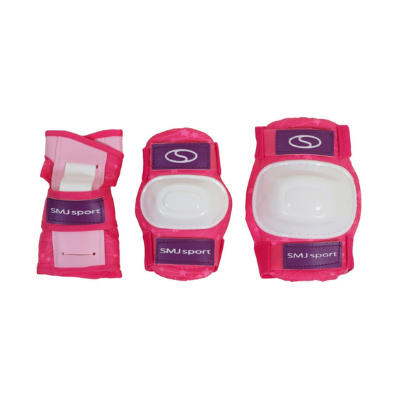 Zestaw łyżworolki Combo Monster,kask,kpl ochraniaczy,plecak Smj 30-33 różowy