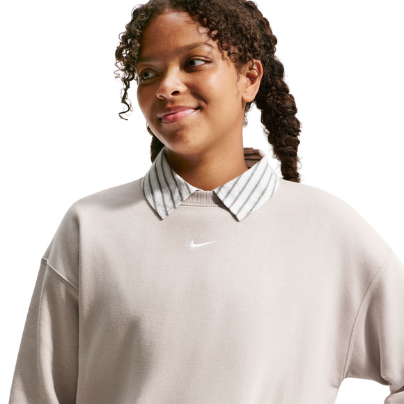 Bluza dla dzieci Nike Sportswear Studio beżowa IM5098 211