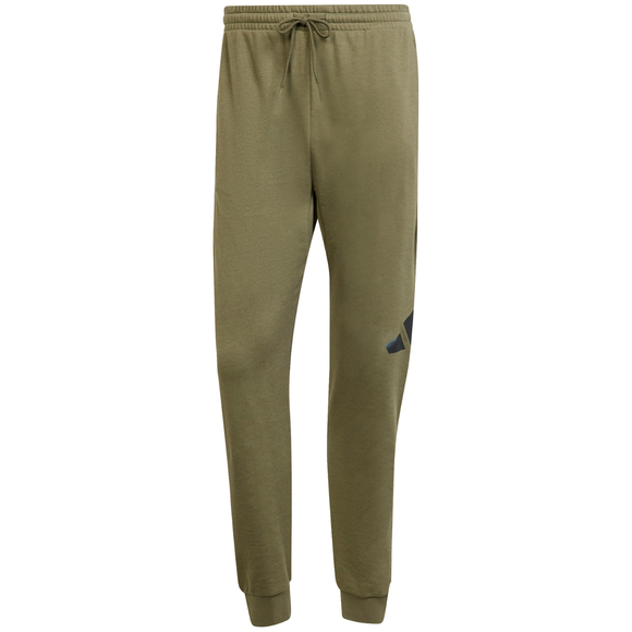 Spodnie męskie adidas Essentials Big Logo French Terry oliwkowe JE8970