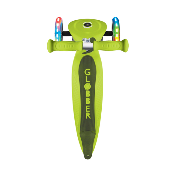 Hulajnoga SMJ Globber 3-kołowa 432-106-3 Primo Foldable Lights limonkowa