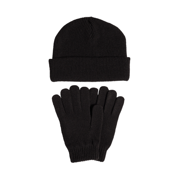 Komplet adidas czapka + rękawiczki czarny JN9443