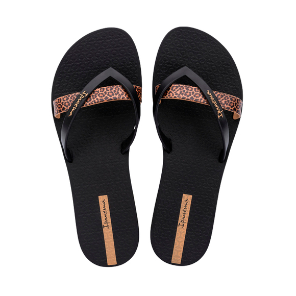 Klapki damskie Ipanema Kirei Chic czarno-beżowe 83673-BN982