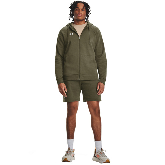 Bluza męska Under Armour Rival Fleece FZ Hoodie khaki 1379767 390