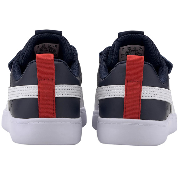 Buty dla dzieci Puma Courtflex v2 V PS granatowo-białe 371543 01