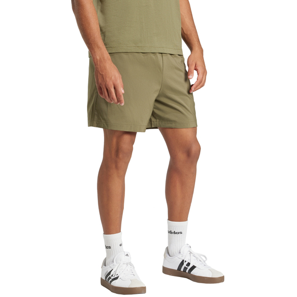Spodenki męskie adidas Essentials Small Logo Chelsea oliwkowe JF1113