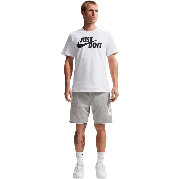 Koszulka męska Nike Tee Just do It Swoosh biała AR5006 100