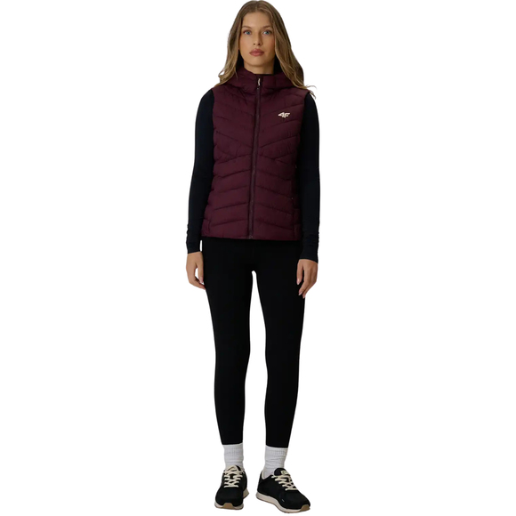Kamizelka damska 4F F372 burgund 4FWAW26TVJAF372 60S