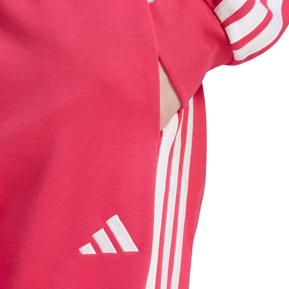 Spodnie damskie adidas Essentials 3-Stripes French Terry Cuffed różowe KF8339