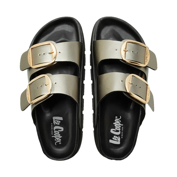 Klapki damskie Lee Cooper srebrne LCW-26-35-4461LA