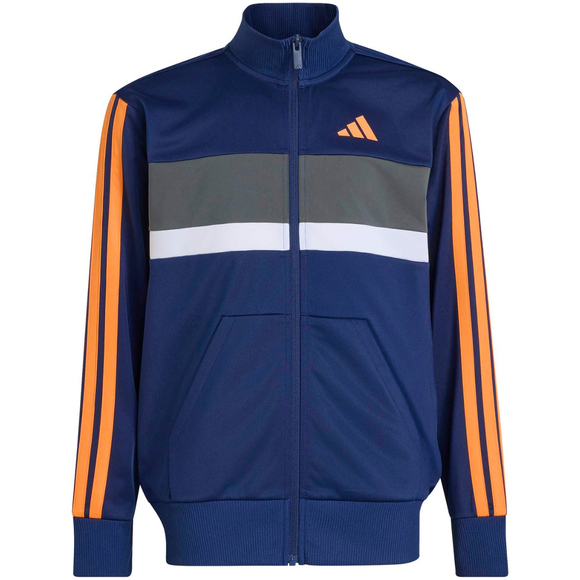 Dres dla dzieci adidas Seasonal Essentials Tiberio 3-Stripes granatowy KZ0148