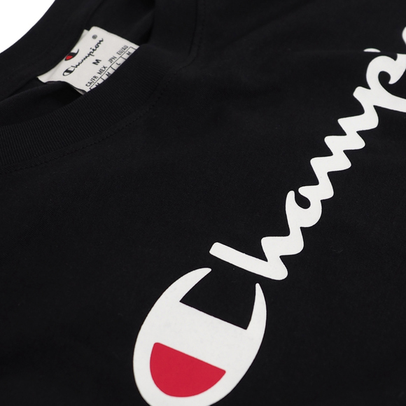Koszulka męska Champion Crewneck Long Sleeve czarna 220257 KK001