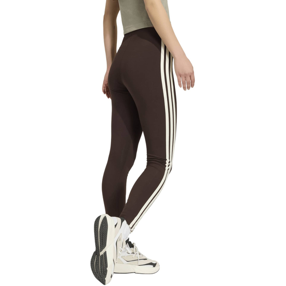 Legginsy damskie adidas Essentials 3-Stripes brązowe KS6286