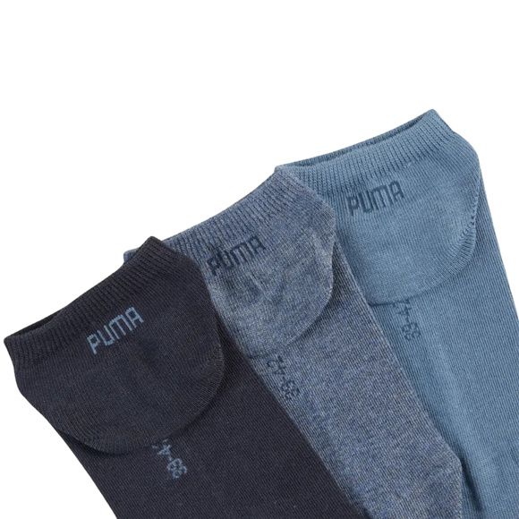 Skarpety Puma Sneaker Plain 3 pak granatowe, niebieskie 938624 22
