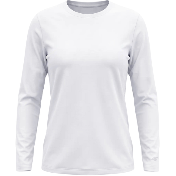 Koszulka damska 4F longsleeve F639 biała 4FWMM00TLONF639 10S