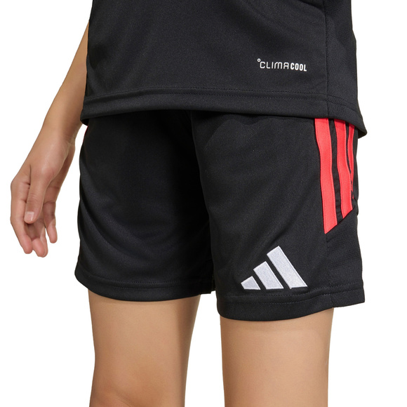 Spodenki dla dzieci adidas Tiro 26 League czarno-czerwone JY7148
