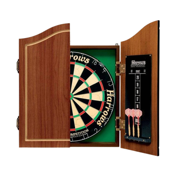 Tarcza Harrows Pros Choice w szafce + rzutki