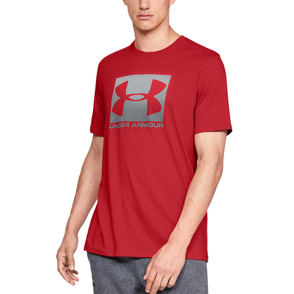 Koszulka męska Under Armour Boxed Sportstyle SS czerwona 1329581 600