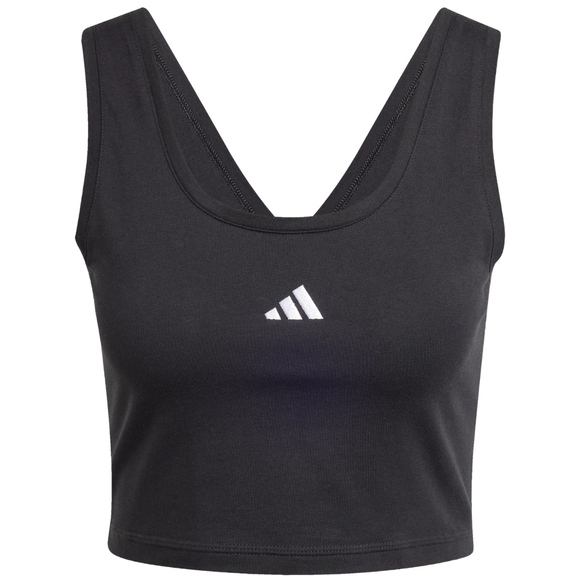 Koszulka damska adidas Essentials Small Logo Cotton czarna JE1321