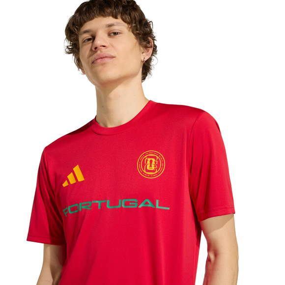 Koszulka męska adidas Portugalia 26 Away Jersey czerwona KH2310