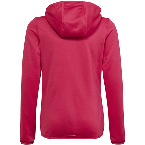 Bluza dla dzieci adidas Designed 2 Move 3-Stripes Hoodie Full Zip różowa HM4485