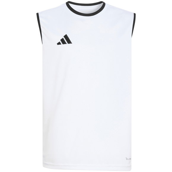 Koszulka dla dzieci adidas Entrada 26 Sleeveless Jersey biała KB3935