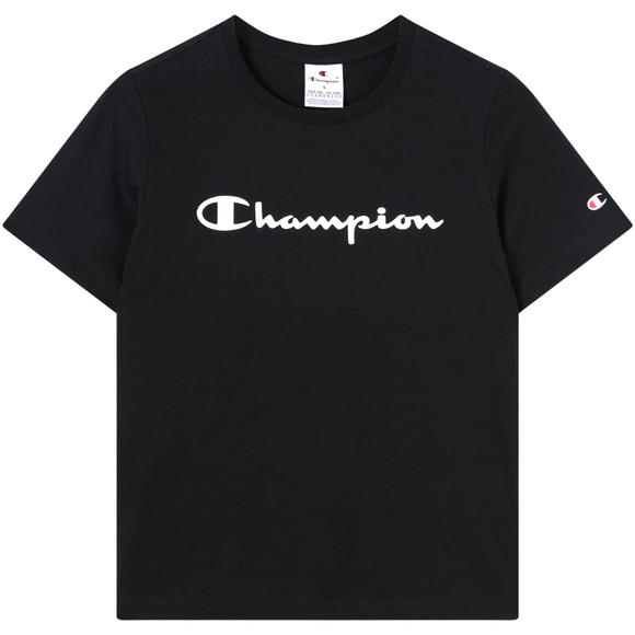 Koszulka damska Champion Short Sleeve czarna 118428 KK001