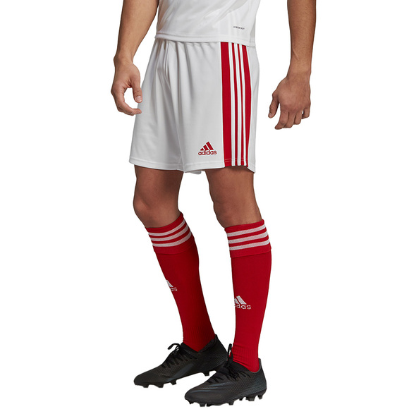 Spodenki męskie adidas Squadra 21 Shorts biało-czerwone adidas GN5770