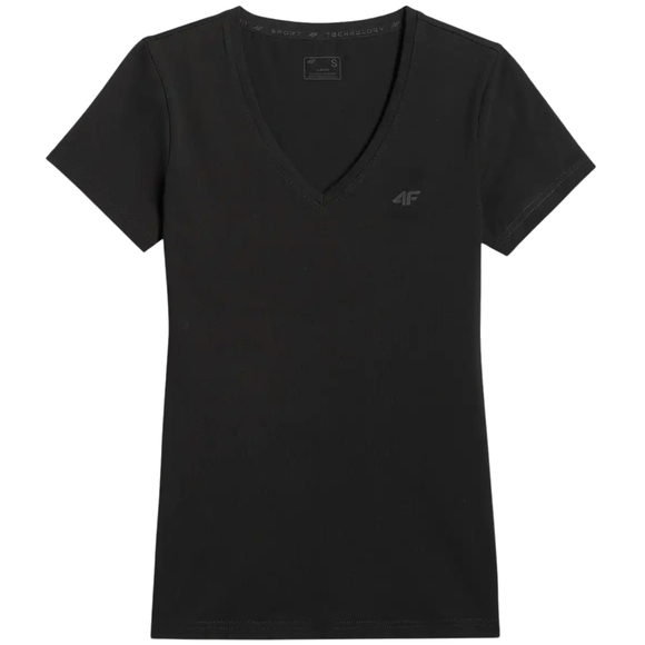 Koszulka damska 4F F3307 głęboka czerń 4FWMM00TTSHF3307 20S