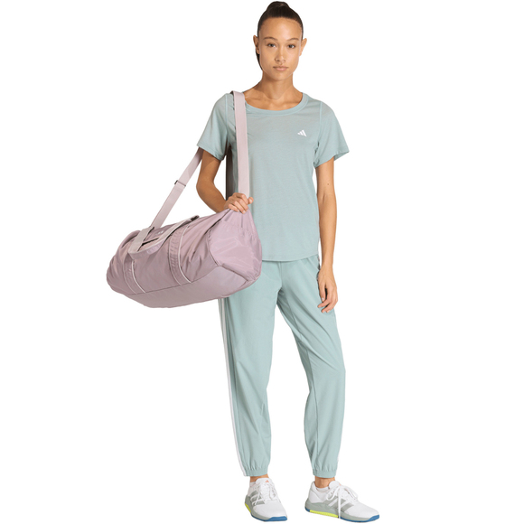 Spodnie damskie adidas Workout Essentials 3-Stripes Woven miętowe KC5494