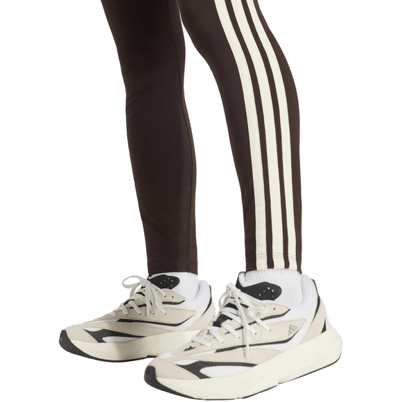 Legginsy damskie adidas Essentials 3-Stripes brązowe KS6286