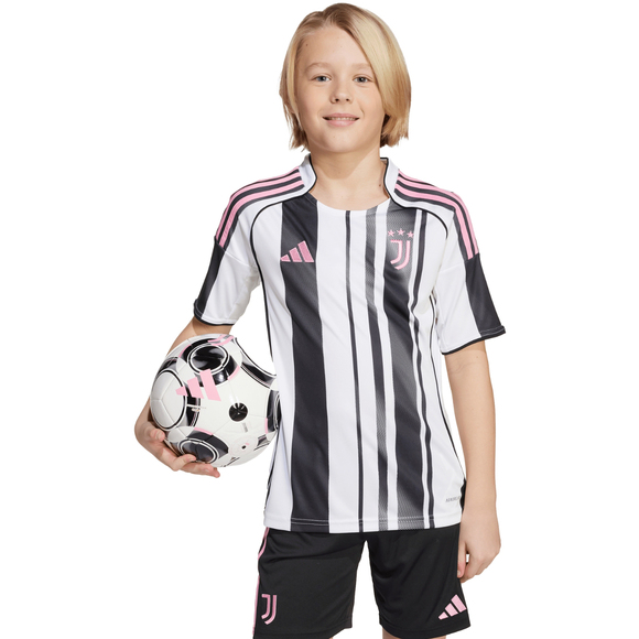 Koszulka dla dzieci adidas Juventus 25/26 Home biało-czarna JN5237 